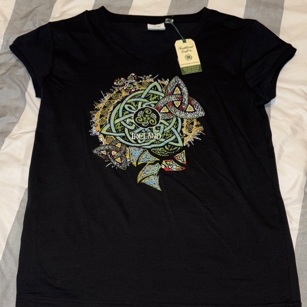 Black Graphic Women's Top